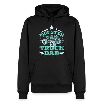 Papa Monster Truck - Sweat à capuche Premium bio Homme - noir - Devant - Nico (187cm)