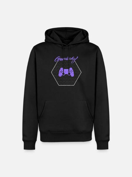 Gaming - Männer Premium Bio Hoodie - Schwarz