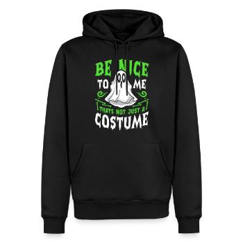Halloween Tshirt Halloweenparty Mörder Killer Tod - Männer Premium Bio Hoodie - Schwarz - Vorne - Nico (187cm)