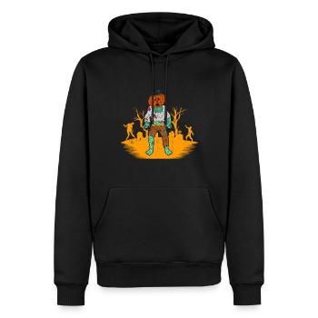 Halloween Gift Killer Skeleton Killer Horreur - Sweat à capuche Premium bio Homme - noir - Devant - Nico (187cm)