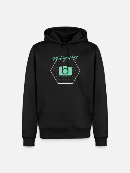 Photography - Men’s Premium Organic Hoodie - black