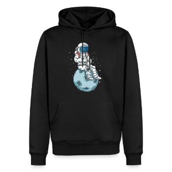 Clarinette Astronaute Musique Cadeau Clarinette - Sweat à capuche Premium bio Homme - noir - Devant - Nico (187cm)