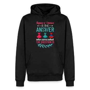 Square Dance Musik Caller Volkstanz Tänzer Usa - Männer Premium Bio Hoodie - Schwarz - Vorne - Nico (187cm)
