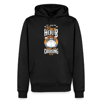 Cruise Ship Vacation Vintage It's - Männer Premium Bio Hoodie - Schwarz - Vorne - Nico (187cm)