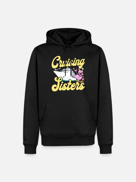 Cruise Ship Vacation Sister Girl - Men’s Premium Organic Hoodie - black
