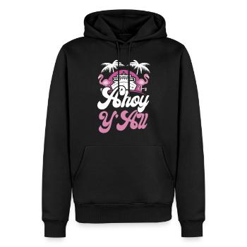 Cruise Ship Vacation Girl Ahoy - Männer Premium Bio Hoodie - Schwarz - Vorne - Nico (187cm)