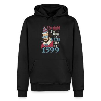 William Shakespeare Theater Literatur - Männer Premium Bio Hoodie - Schwarz - Vorne - Nico (187cm)