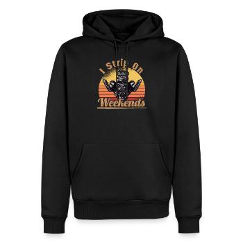 Muscel Car V8 Turbocompresseur Tuning Voiture de course - Sweat à capuche Premium bio Homme - noir - Devant - Nico (187cm)