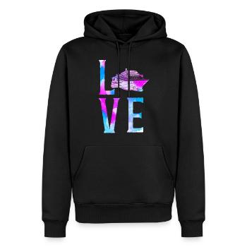 Cruise Ship Vacation Watercolor - Männer Premium Bio Hoodie - Schwarz - Vorne - Nico (187cm)