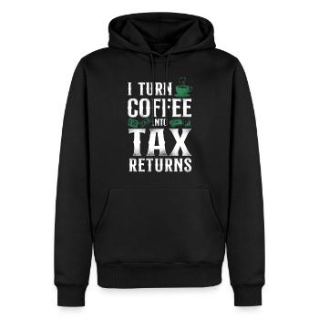 Accountant Bookkeeper Accounting - Männer Premium Bio Hoodie - Schwarz - Vorne - Nico (187cm)