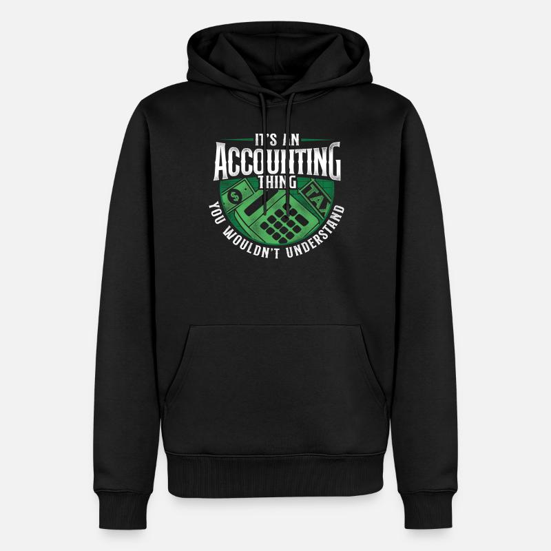 Comptable Teneur de livres Comptabilité - Sweat à capuche Premium bio Homme - noir