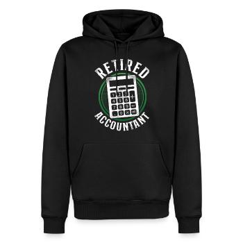 Accountant Bookkeeper Accounting - Männer Premium Bio Hoodie - Schwarz - Vorne - Nico (187cm)