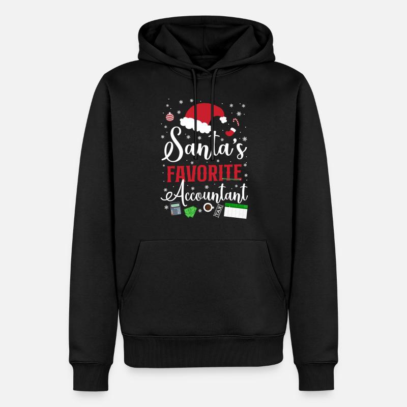 Comptable Comptable Comptable Comptabilité - Sweat à capuche Premium bio Homme - noir