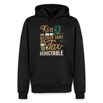 Accountant Bookkeeper Accounting - Men’s Premium Organic Hoodie - black - Front - Nico (187cm)