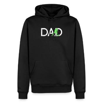 Fußball Papa - Männer Premium Bio Hoodie - Schwarz - Vorne - Nico (187cm)