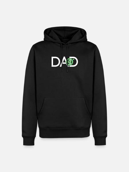 fléchettes papa - Sweat à capuche Premium bio Homme - noir
