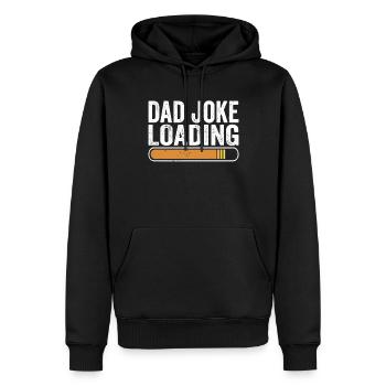 Dad Joke Papa Witz Jokes Vater - Männer Premium Bio Hoodie - Schwarz - Vorne - Nico (187cm)