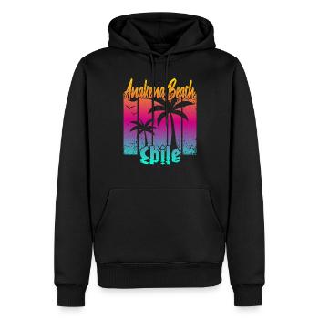 Anakena Beach Chile - Männer Premium Bio Hoodie - Schwarz - Vorne - Nico (187cm)