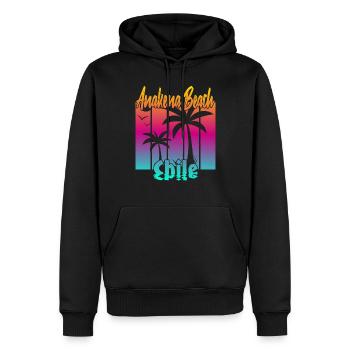 Anakena Beach Chile - Männer Premium Bio Hoodie - Schwarz - Vorne - Nico (187cm)