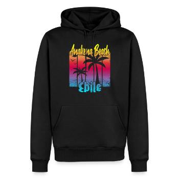 Anakena Beach Chile - Männer Premium Bio Hoodie - Schwarz - Vorne - Nico (187cm)