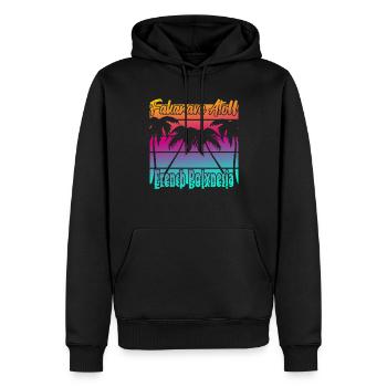 Fakarava Atoll French Polynesia - Men’s Premium Organic Hoodie - black - Front - Nico (187cm)