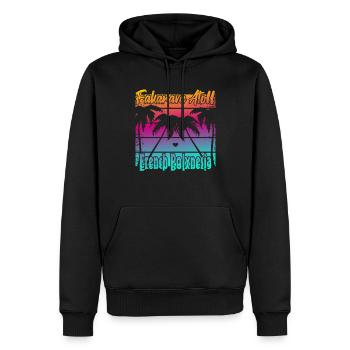 Fakarava Atoll French Polynesia - Men’s Premium Organic Hoodie - black - Front - Nico (187cm)