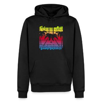 Fakarava Atoll French Polynesia - Men’s Premium Organic Hoodie - black - Front - Nico (187cm)