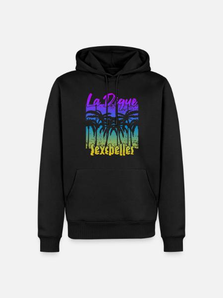 La Digue Seychelles - Männer Premium Bio Hoodie - Schwarz