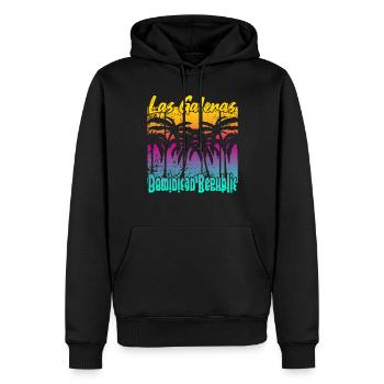 Las Galeras Dominican Republic - Männer Premium Bio Hoodie - Schwarz - Vorne - Nico (187cm)
