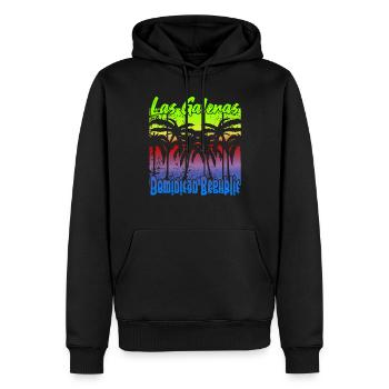 Las Galeras Dominican Republic - Männer Premium Bio Hoodie - Schwarz - Vorne - Nico (187cm)