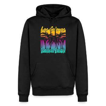 Las Galeras Dominican Republic - Männer Premium Bio Hoodie - Schwarz - Vorne - Nico (187cm)