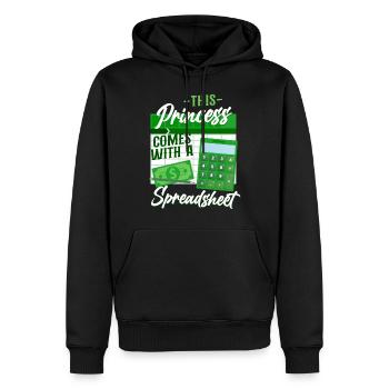 Comptable Comptable Comptable Comptabilité - Sweat à capuche Premium bio Homme - noir - Devant - Nico (187cm)