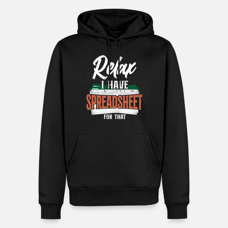 Comptable Comptable Comptable Comptabilité - Sweat à capuche Premium bio Homme - noir