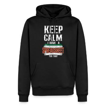 Comptable Comptable Comptable Comptabilité - Sweat à capuche Premium bio Homme - noir - Devant - Nico (187cm)