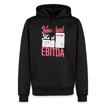 Comptable Comptable Comptable Comptabilité - Sweat à capuche Premium bio Homme - noir - Devant - Nico (187cm)