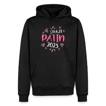 Stolze frischgebackene Patentante Patenkind - Männer Premium Bio Hoodie - Schwarz - Vorne - Nico (187cm)
