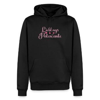 Lieblingspatentante Patenkind Baby Patentante - Männer Premium Bio Hoodie - Schwarz - Vorne - Nico (187cm)