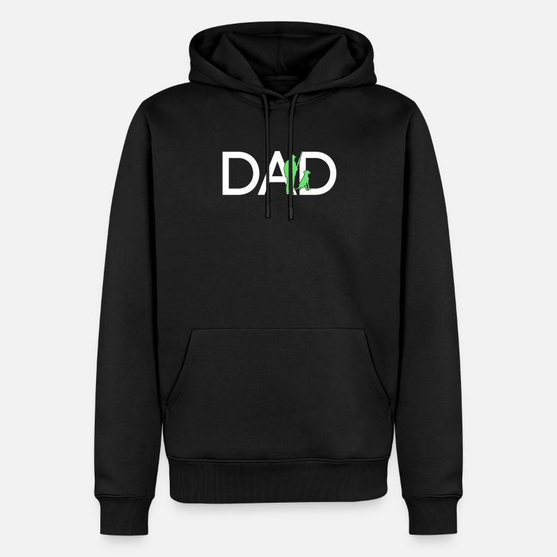 Chasseur Papa - Sweat à capuche Premium bio Homme - noir