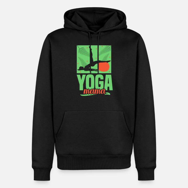 Yoga Mama Hobby Mère Maman - Sweat à capuche Premium bio Homme - noir
