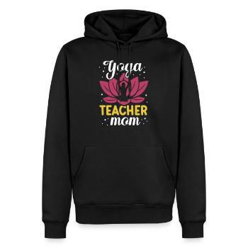 Yoga Lehrerin Mama Yogalehrerin Hobby Mutter Mami - Männer Premium Bio Hoodie - Schwarz - Vorne - Nico (187cm)