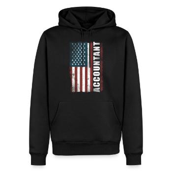 Accountant Bookkeeper Accounting - Männer Premium Bio Hoodie - Schwarz - Vorne - Nico (187cm)