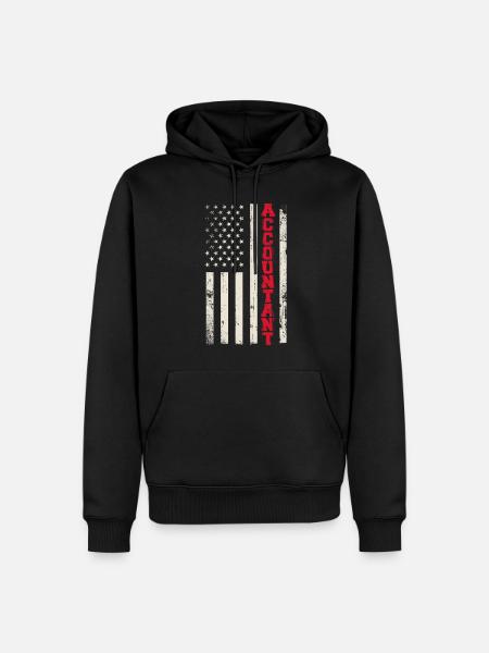 Comptable Comptable Comptable Comptabilité - Sweat à capuche Premium bio Homme - noir