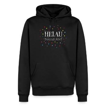Helau Düsseldorf Karneval Konfetti Kostümersatz - Männer Premium Bio Hoodie - Schwarz - Vorne - Nico (187cm)