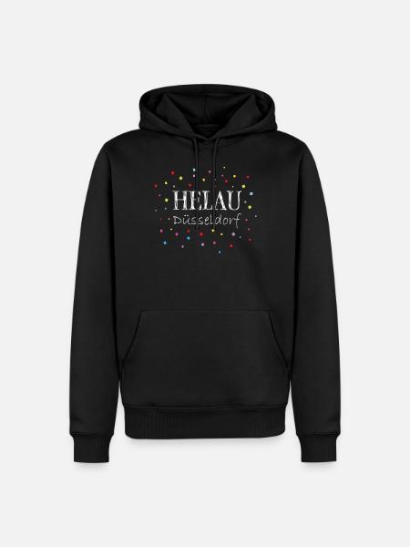 Helau Düsseldorf Karneval Konfetti Kostümersatz - Männer Premium Bio Hoodie - Schwarz