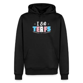Pas de Transféminisme Trans - Sweat à capuche Premium bio Homme - noir - Devant - Nico (187cm)