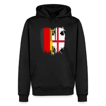 Sarde Sardische Flagge Sardegna Sardinien - Männer Premium Bio Hoodie - Schwarz - Vorne - Nico (187cm)
