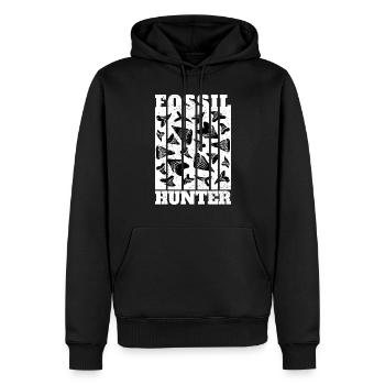 Paläontologie Paläontologe Fossil Hunter - Männer Premium Bio Hoodie - Schwarz - Vorne - Nico (187cm)