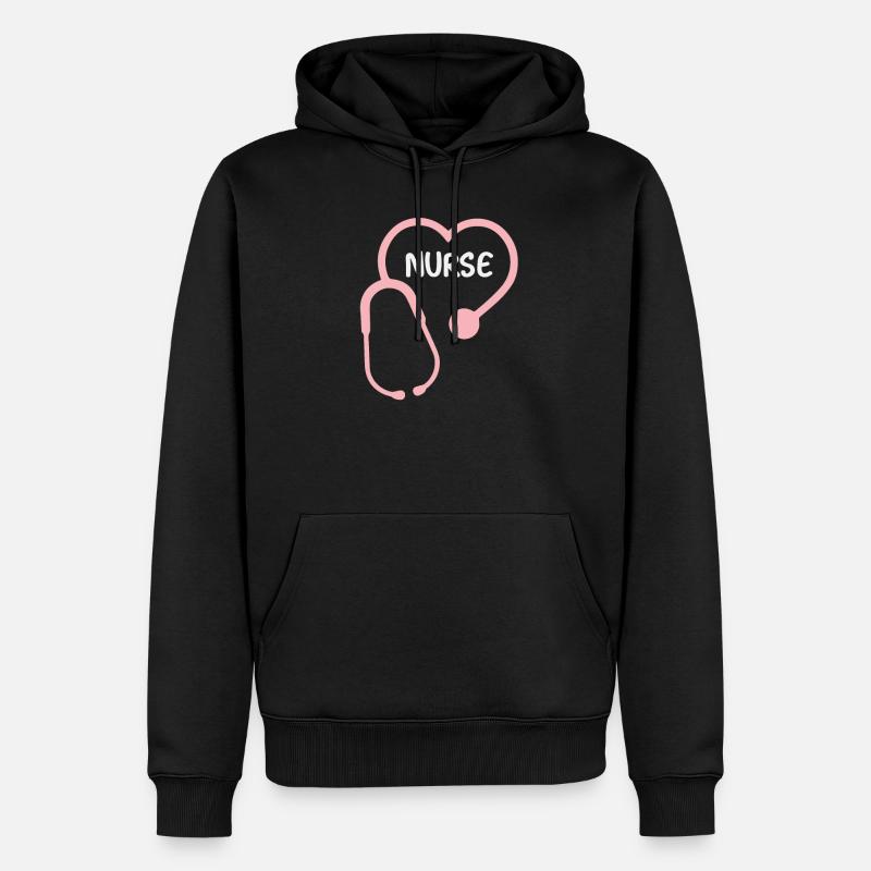 Infirmier - Sweat à capuche Premium bio Homme - noir