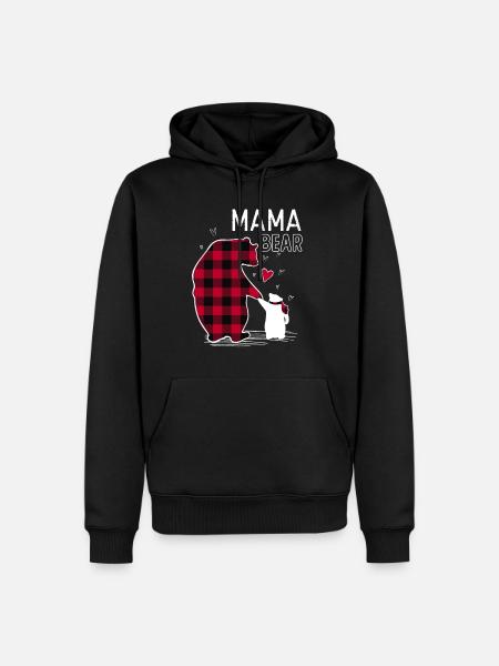 Mama Bear - Men’s Premium Organic Hoodie - black
