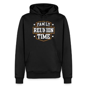Familientreffen Team Familie Süß - Männer Premium Bio Hoodie - Schwarz - Vorne - Nico (187cm)